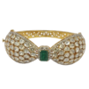 Polki Diamond Emerald Gemstone bracelets
