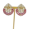 18K Gold Ruby Polki Earrings