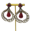 Buy Ruby Polki Diamond Earrings